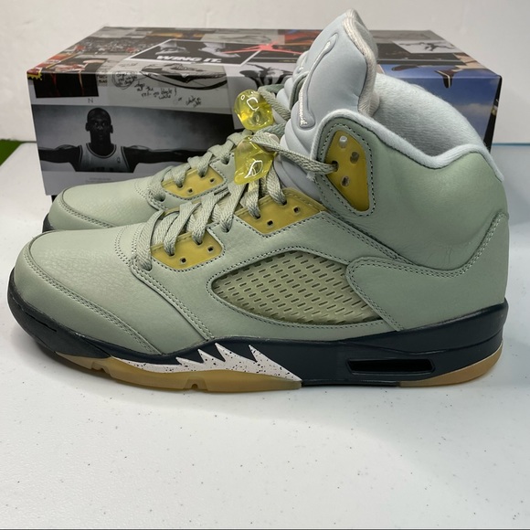 Air Jordan 5 Retro Mens Size 10 Jade Horizon Sneakers Basketball Shoes - Picture 6 of 10
